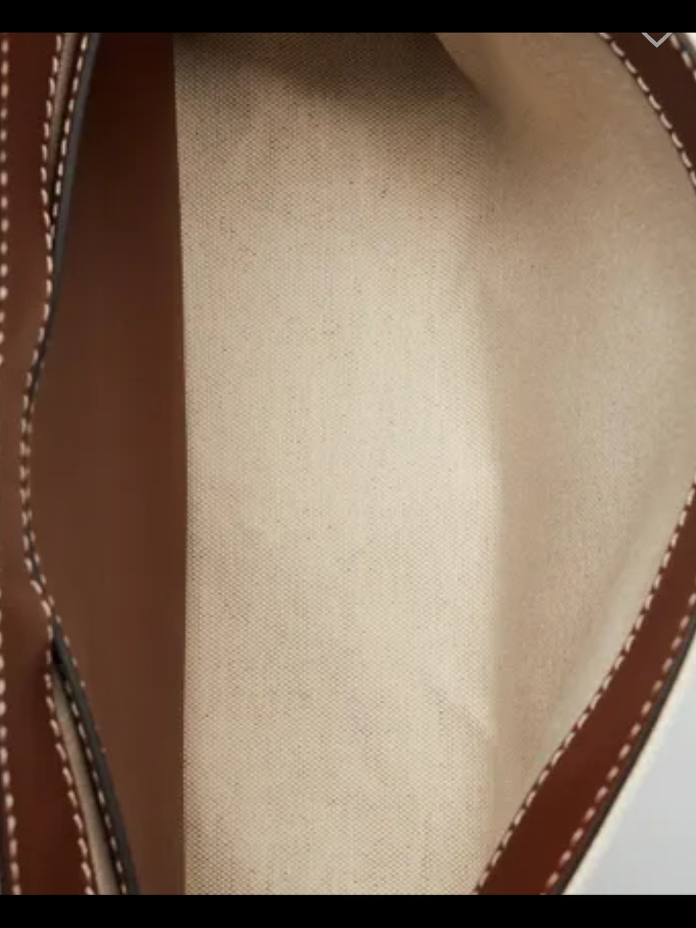 Burberry Cream Canvas & Brown Leather Logo Shoulder Bag - Picture 7 of 7